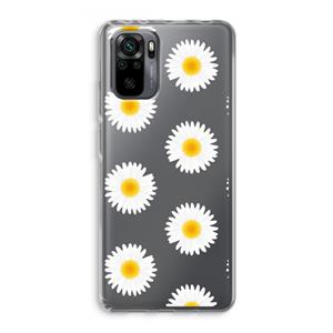 CaseCompany Margrietjes: Xiaomi Redmi Note 10 Pro Transparant Hoesje