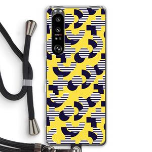 CaseCompany 8-bit N°3: Sony Xperia 1 III Transparant Hoesje met koord