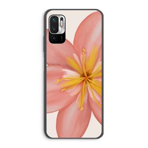 CaseCompany Pink Ellila Flower: Xiaomi Redmi Note 10 5G Transparant Hoesje