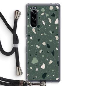 CaseCompany Terrazzo N°19: Sony Xperia 5 Transparant Hoesje met koord