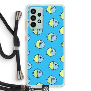 CaseCompany Visjes: Samsung Galaxy A52s 5G Transparant Hoesje met koord