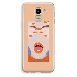 CaseCompany Surprise: Samsung Galaxy J6 (2018) Transparant Hoesje