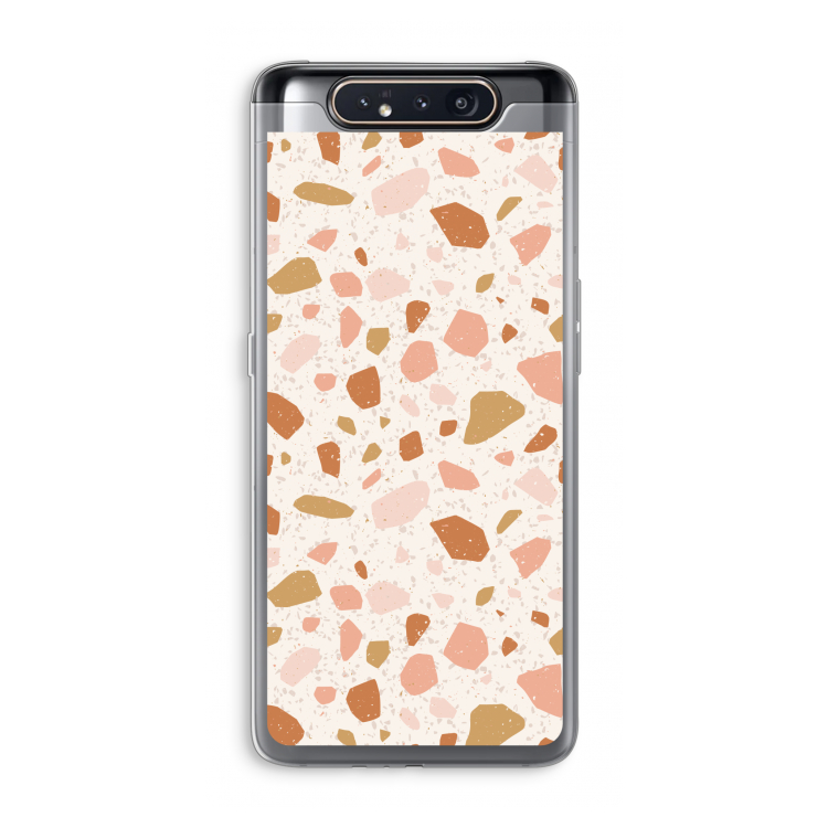 CaseCompany Terrazzo N°18: Samsung Galaxy A80 Transparant Hoesje