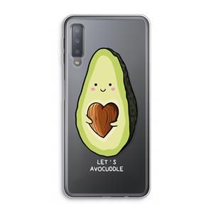 CaseCompany Avocuddle: Samsung Galaxy A7 (2018) Transparant Hoesje
