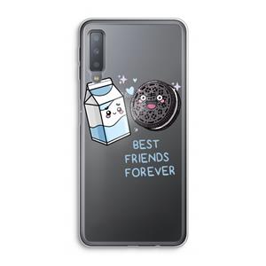 CaseCompany Best Friend Forever: Samsung Galaxy A7 (2018) Transparant Hoesje