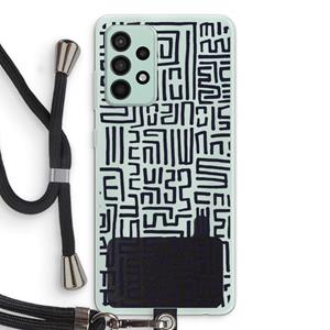 CaseCompany Moroccan Print: Samsung Galaxy A52s 5G Transparant Hoesje met koord