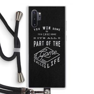 CaseCompany Life: Samsung Galaxy Note 10 Plus Transparant Hoesje met koord
