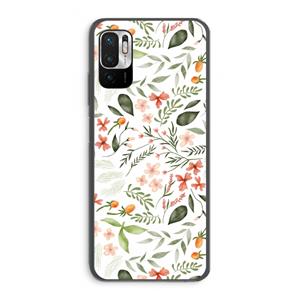 CaseCompany Sweet little flowers: Xiaomi Redmi Note 10 5G Transparant Hoesje