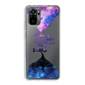 CaseCompany Stars quote: Xiaomi Redmi Note 10 Pro Transparant Hoesje