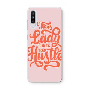 CaseCompany Hustle Lady: Samsung Galaxy A70 Transparant Hoesje