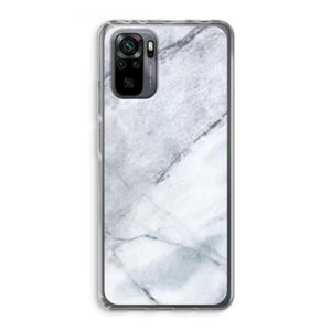 CaseCompany Witte marmer: Xiaomi Redmi Note 10 Pro Transparant Hoesje