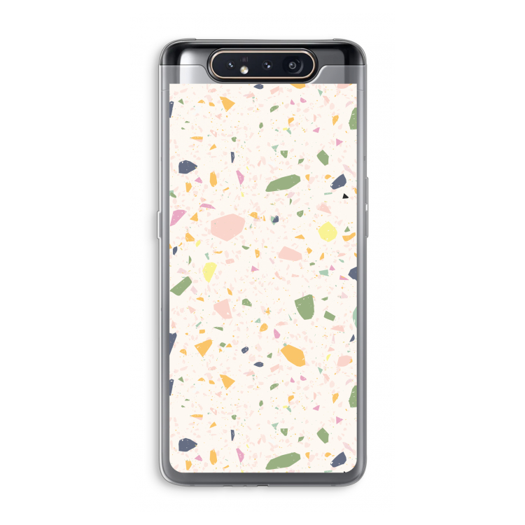 CaseCompany Terrazzo N°21: Samsung Galaxy A80 Transparant Hoesje