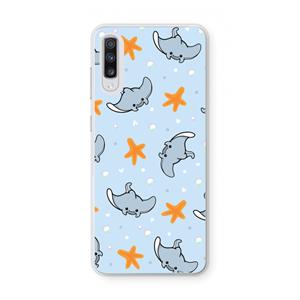 CaseCompany Manta: Samsung Galaxy A70 Transparant Hoesje