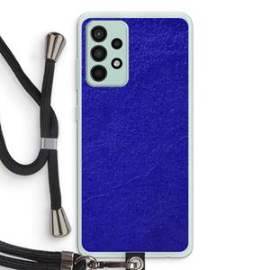 CaseCompany Majorelle Blue: Samsung Galaxy A52s 5G Transparant Hoesje met koord