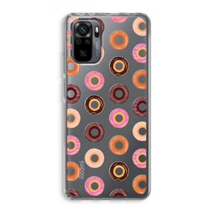 CaseCompany Donuts: Xiaomi Redmi Note 10 Pro Transparant Hoesje