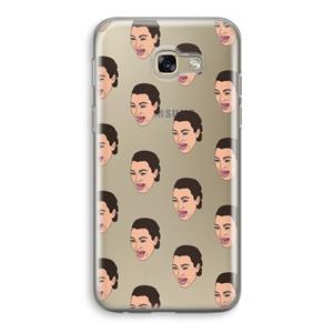 CaseCompany Ugly Cry Call: Samsung Galaxy A5 (2017) Transparant Hoesje