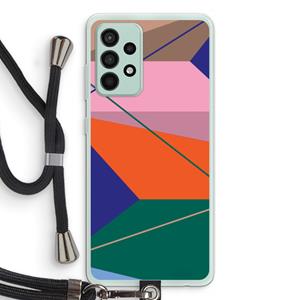 CaseCompany Gestalte 1: Samsung Galaxy A52s 5G Transparant Hoesje met koord