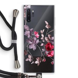 CaseCompany Mooie bloemen: Samsung Galaxy Note 10 Plus Transparant Hoesje met koord