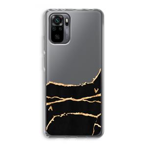 CaseCompany Gouden marmer: Xiaomi Redmi Note 10 Pro Transparant Hoesje