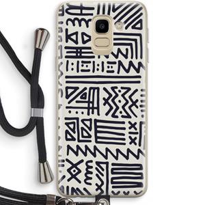 CaseCompany Marrakech print: Samsung Galaxy J6 (2018) Transparant Hoesje met koord