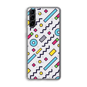 CaseCompany 8-bit N°8: Samsung Galaxy S21 Plus Transparant Hoesje