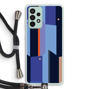 CaseCompany Gestalte 3: Samsung Galaxy A52s 5G Transparant Hoesje met koord