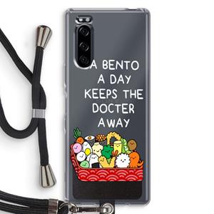 CaseCompany Bento a day: Sony Xperia 5 Transparant Hoesje met koord
