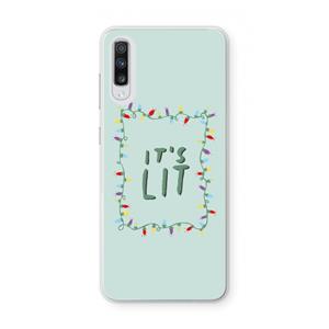 CaseCompany It's Lit: Samsung Galaxy A70 Transparant Hoesje