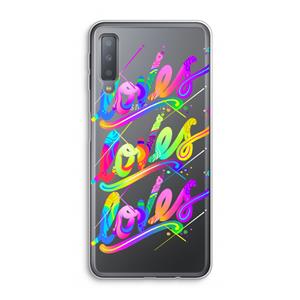 CaseCompany Loves: Samsung Galaxy A7 (2018) Transparant Hoesje