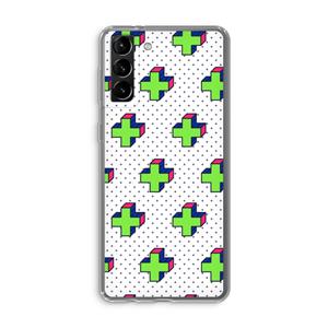 CaseCompany 8-bit N°10: Samsung Galaxy S21 Plus Transparant Hoesje