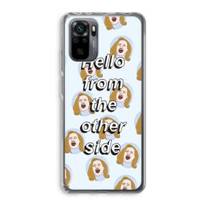 CaseCompany Hello: Xiaomi Redmi Note 10 Pro Transparant Hoesje