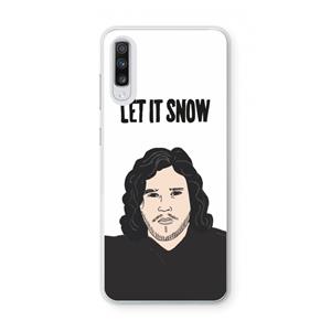 CaseCompany Let It Snow: Samsung Galaxy A70 Transparant Hoesje