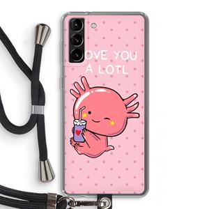 CaseCompany Love You A Lotl: Samsung Galaxy S21 Plus Transparant Hoesje met koord