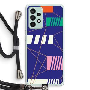 CaseCompany Gestalte 5: Samsung Galaxy A52s 5G Transparant Hoesje met koord