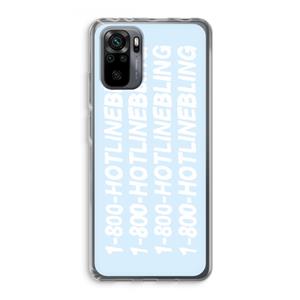 CaseCompany Hotline bling blue: Xiaomi Redmi Note 10 Pro Transparant Hoesje