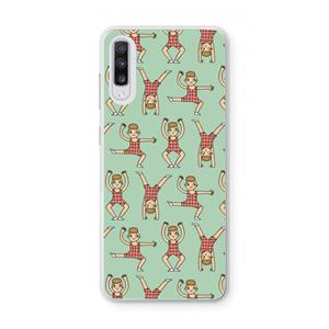 CaseCompany Gymboys: Samsung Galaxy A70 Transparant Hoesje