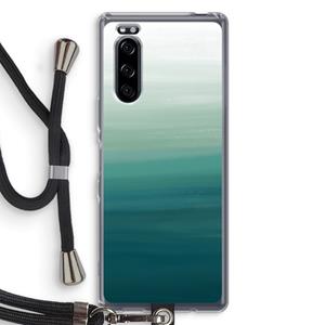 CaseCompany Ocean: Sony Xperia 5 Transparant Hoesje met koord