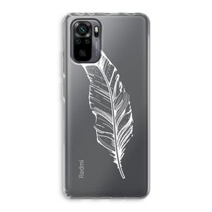 CaseCompany Pluim: Xiaomi Redmi Note 10 Pro Transparant Hoesje
