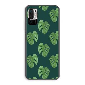 CaseCompany Monstera leaves: Xiaomi Redmi Note 10 5G Transparant Hoesje