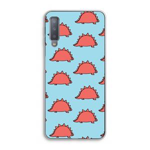 CaseCompany Dinosawrr: Samsung Galaxy A7 (2018) Transparant Hoesje