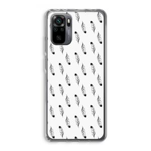 CaseCompany Pluimen: Xiaomi Redmi Note 10 Pro Transparant Hoesje