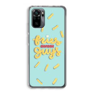 CaseCompany Always fries: Xiaomi Redmi Note 10 Pro Transparant Hoesje