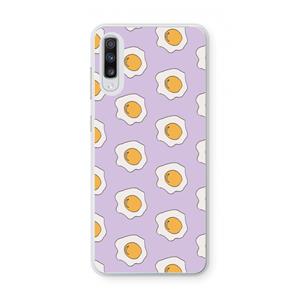 CaseCompany Bacon to my eggs #1: Samsung Galaxy A70 Transparant Hoesje