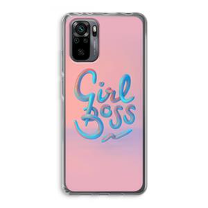 CaseCompany Girl boss: Xiaomi Redmi Note 10 Pro Transparant Hoesje