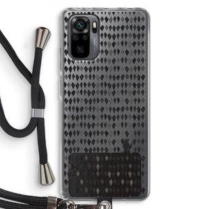 CaseCompany Crazy shapes: Xiaomi Redmi Note 10 Pro Transparant Hoesje met koord