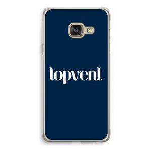 CaseCompany Topvent Navy: Samsung Galaxy A3 (2016) Transparant Hoesje