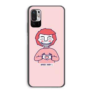 CaseCompany Hartje: Xiaomi Redmi Note 10 5G Transparant Hoesje