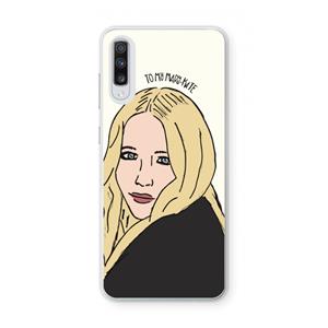 CaseCompany Mary Kate: Samsung Galaxy A70 Transparant Hoesje