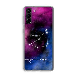 CaseCompany Sterrenbeeld - Donker: Samsung Galaxy S21 Plus Transparant Hoesje