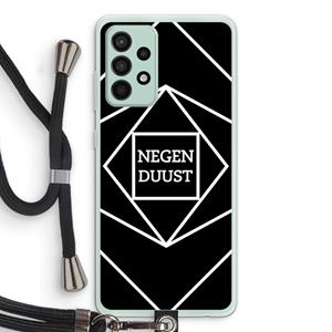 CaseCompany Negenduust geometrisch: Samsung Galaxy A52s 5G Transparant Hoesje met koord